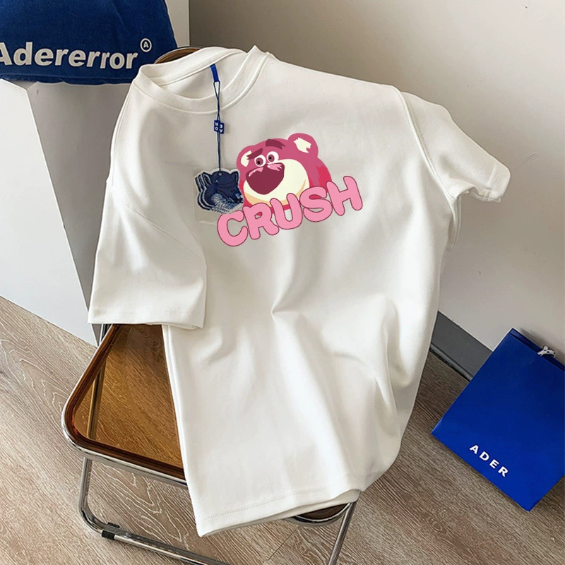  Cotton children's thin T-shirt for elementary school students for leisure, Korean style, for teenagers, oversize