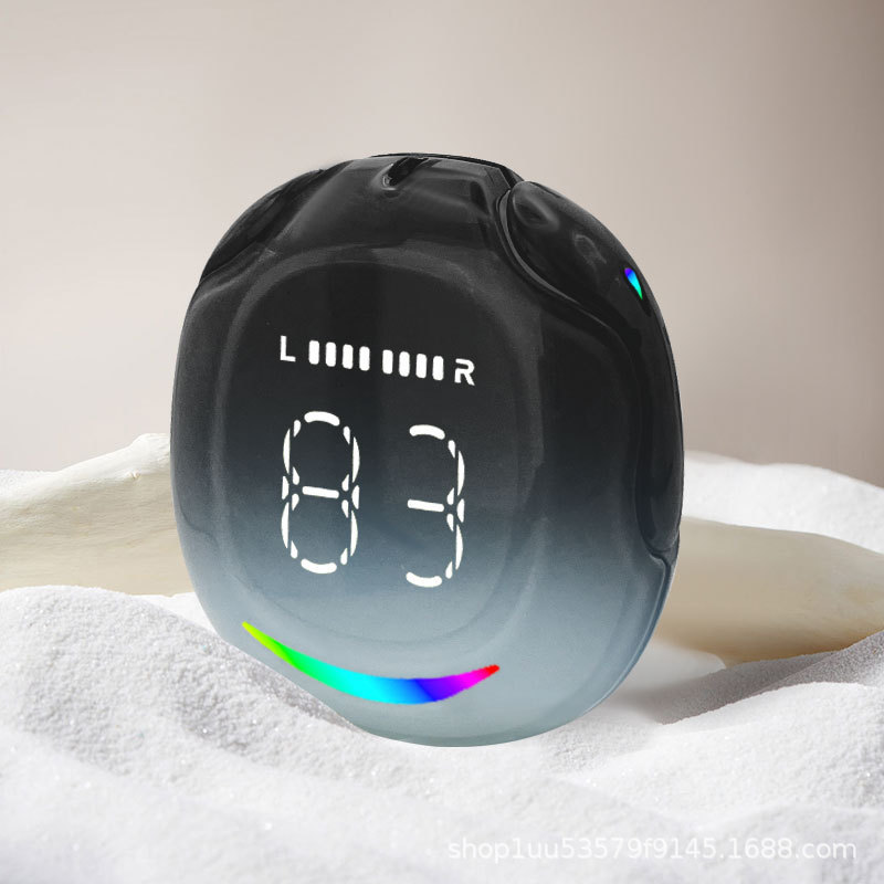 ソースメーカー Bluetooth ヘッドセット人気のクロスボーダーグラデーションカラー新しい Bluetooth 長寿命インイヤーデジタルディスプレイ卸売|undefined