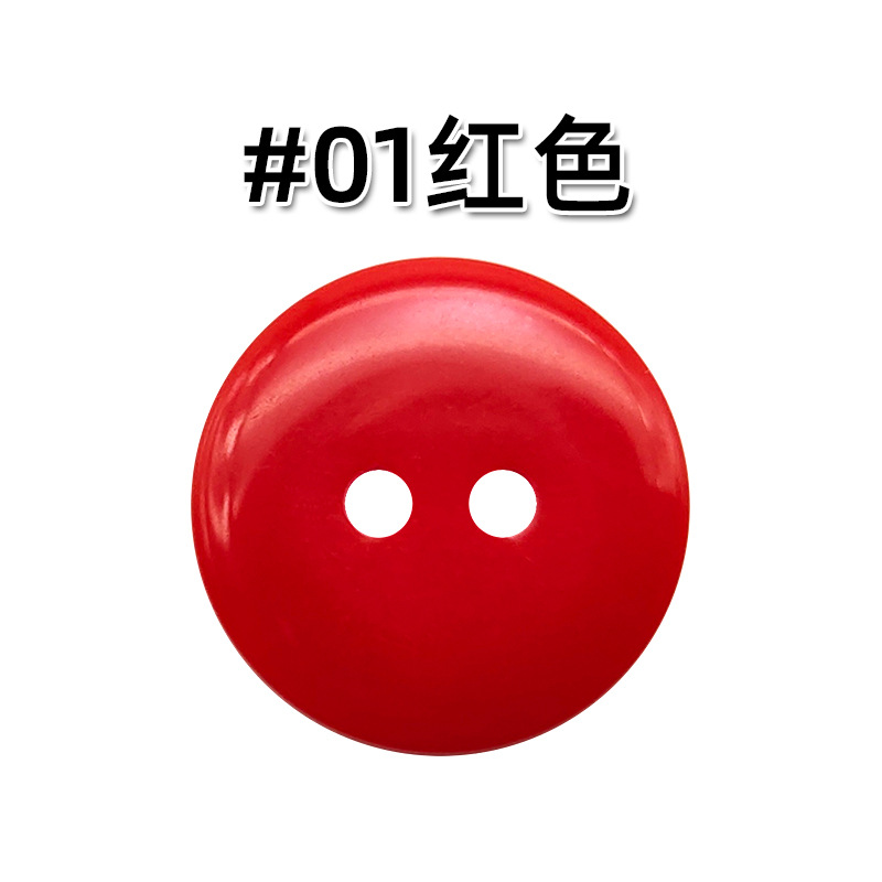 Resina de color de dos ojos Botón de pan suéter de cachemira de color caramelo botón de la camisa de los niños botón de la etiqueta engomada hecha a mano