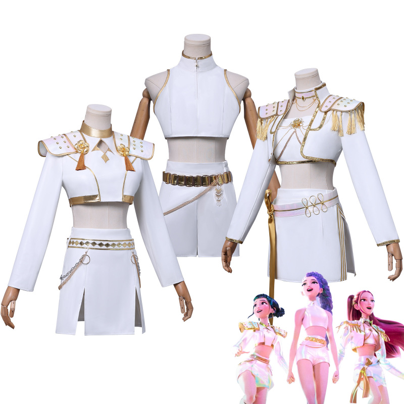 新しいシルククロスボーダー新しい韓流K-POP魔女狩りグループスーツミラゾイールミホワイトスキンコスプレスーツ|undefined