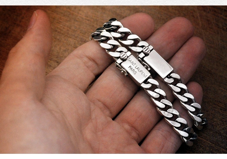 Bracelets Classification Retro Punk Letter Copper Plating Men's Bracelets Men's Chain Bracelets