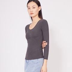 New autumn and winter women's double-sided German velvet wire-free bra warm top threaded multi-breasted nude bottoming underwear