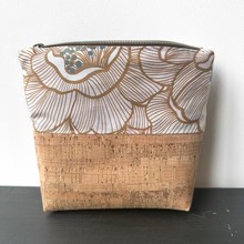 新品个性拉链整理袋 原色木纹旅行洗漱收纳包 套装环保软木化妆包