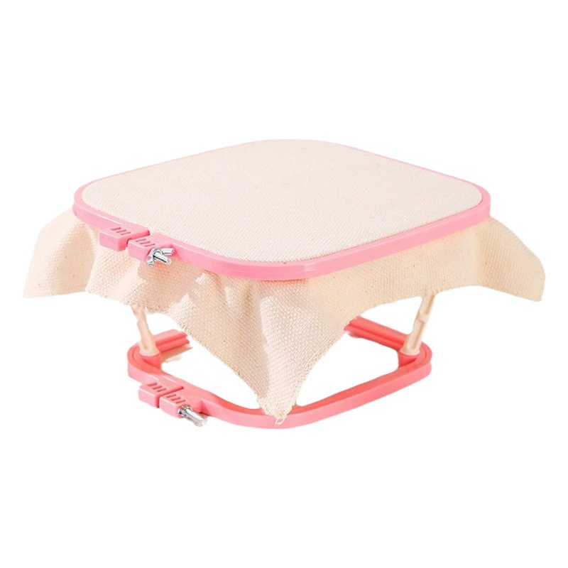 Французская настольная подставка для вышивания, регулируемая двухслойная встроенная подставка для вышивки из АБС-пластика, инструмент для вышивания, настольная встроенная подставка