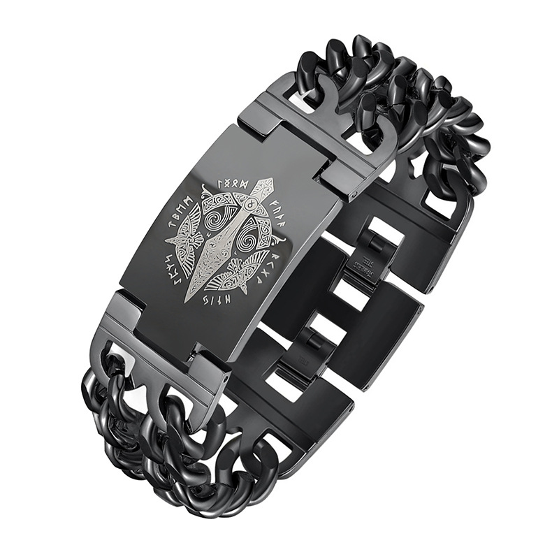 Herren Panzerarmband Aus Edelstahl Wasserfest Und Langlebig_voghion.com