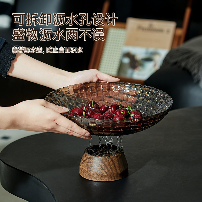 フルーツプレート、リビングルーム、コーヒーテーブル、新年ナッツスナックプレート、軽くて豪華な高級ドライフルーツプレート、絶妙で見栄えの良い水切りプレート|undefined