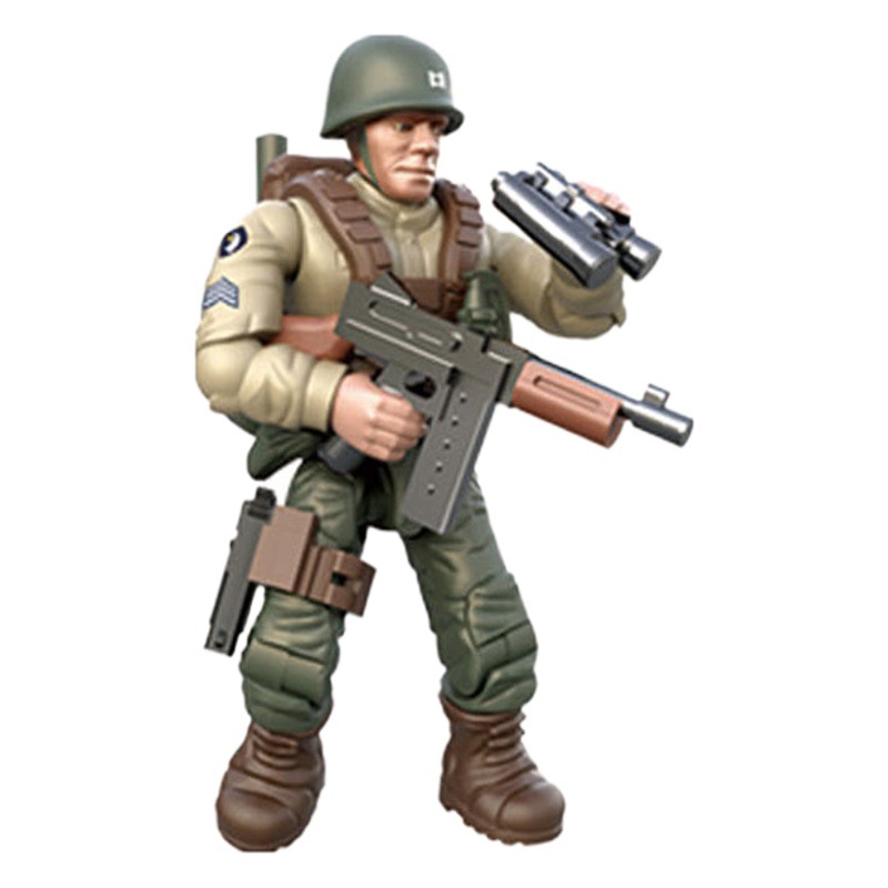 Xuanyu bloques de construcción conjunta completa muñeca móvil 218 ejército de EE. UU. 219 Ejército alemán 230 ejército británico 224 ejército soviético 333 ejército nacional