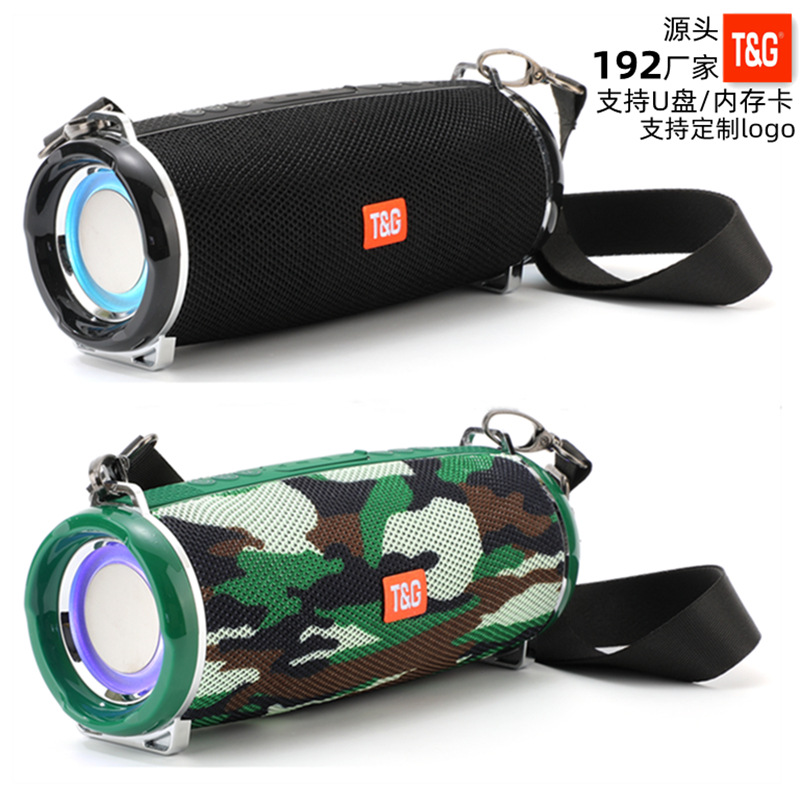 Explosiva TG192 tela Altavoz Bluetooth inalámbrico Tarjeta portátil portátil para exteriores Altavoz Bluetooth de alto volumen
