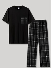 T 49137 Summer Men's Pajama Set �ļ�˯����װ ŷ���羳