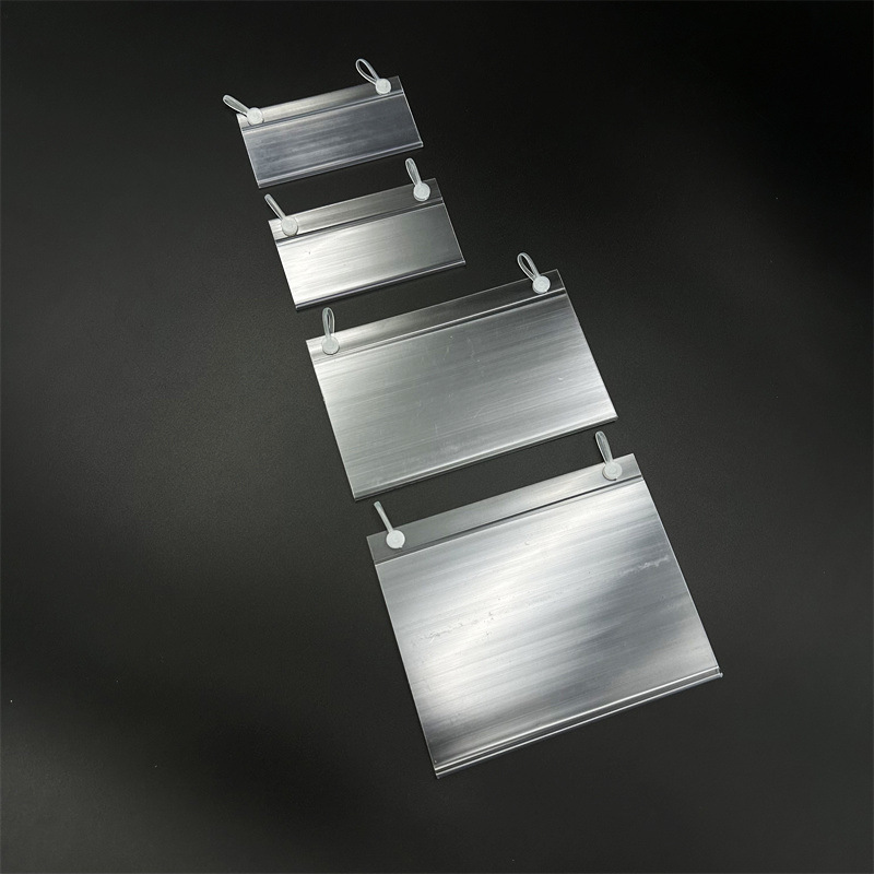 슈퍼마켓 선반 라벨 카드 바 후크 가격 태그 카드 슬롯 목록 편의점 냉동고 투명 플라스틱 카드 홀더