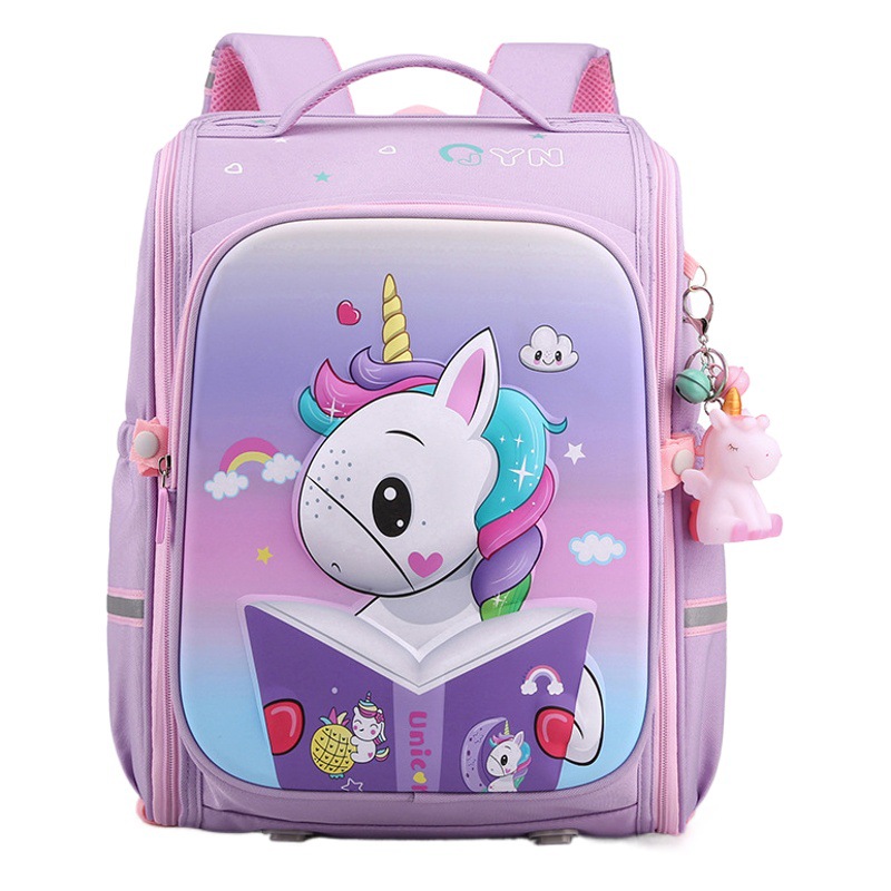 Natural Fish nuevo estudiante de la escuela primaria mochila 1-4 grado chica moda de dibujos animados descompresión de la espina dorsal protección entrega transfronteriza