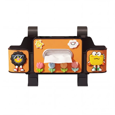 Car tissue box/set — multifunctional cup holder, cartoon design