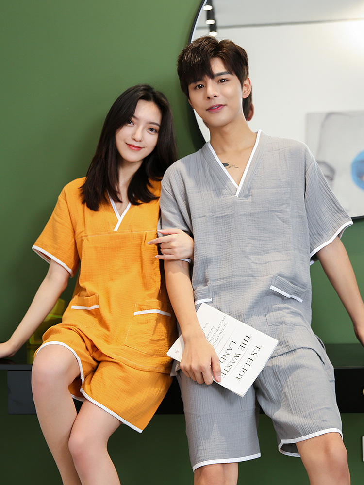 더블 레이어 원사 스웨트 셔츠 여성 커플 남성 발 마사지 사우나 옷 목욕 옷 플러스 사이즈