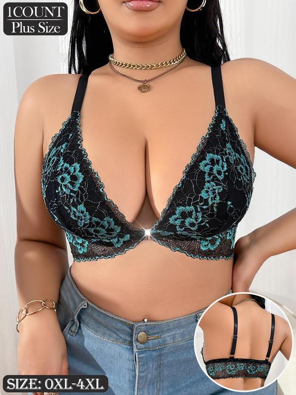 2025 New Model Cross-Border Dropshipping Floral Embroidery Wireless Bra Breathable Cross-Border Dropshipping