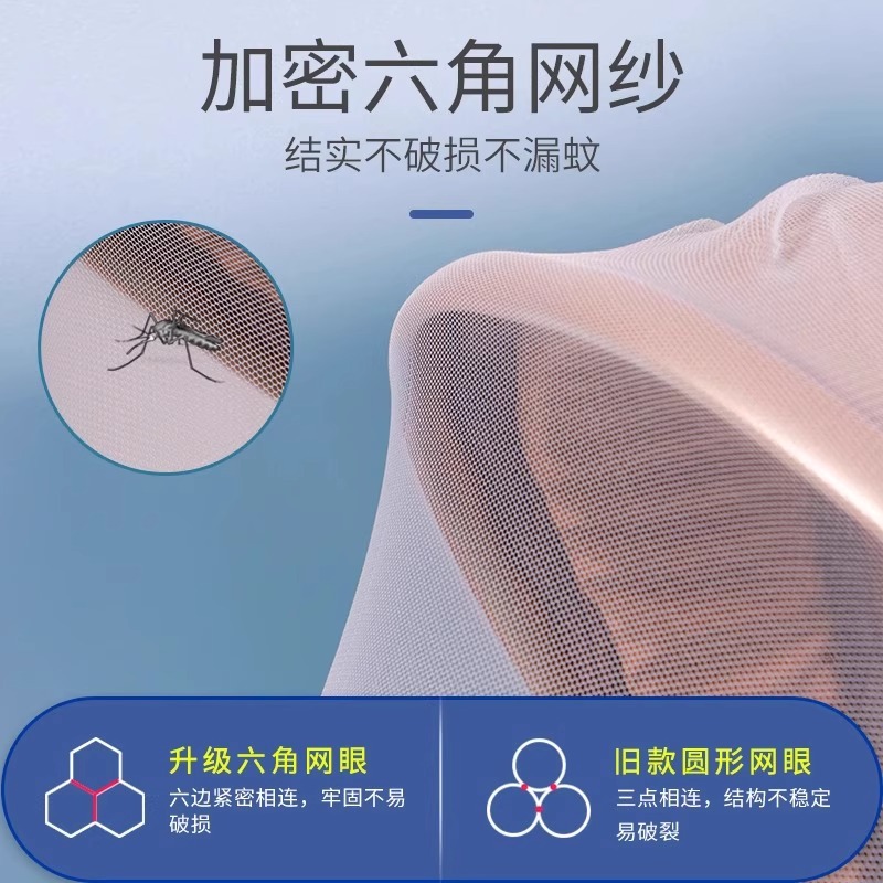 Carrinche de bebé de cubierta completa mosquiteros plegables y amplio, carro de mano general para bebés pequeños, pantalla de malla de cifrado para protegerse contra mosquitos