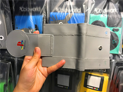 Playstation Gamepad Wallet Men's Wallet Student Gray Short Bifold Men's Coin Purse