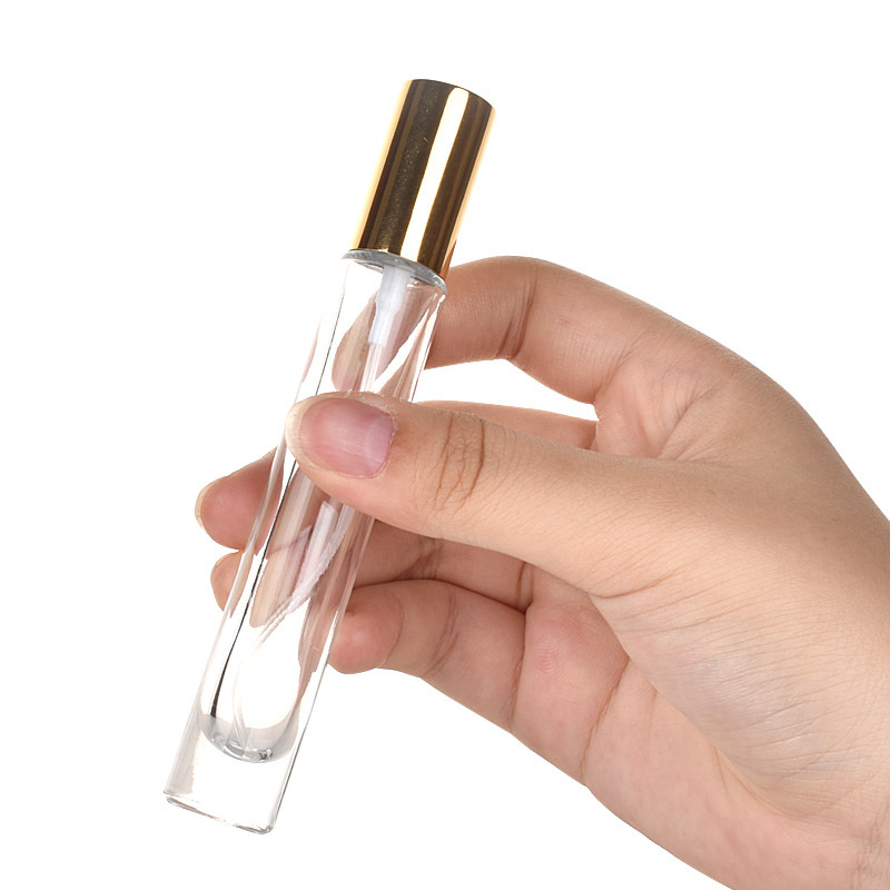 10ml方形玻璃香水分装瓶 迷你便携香水圆底加厚玻璃细雾喷雾瓶