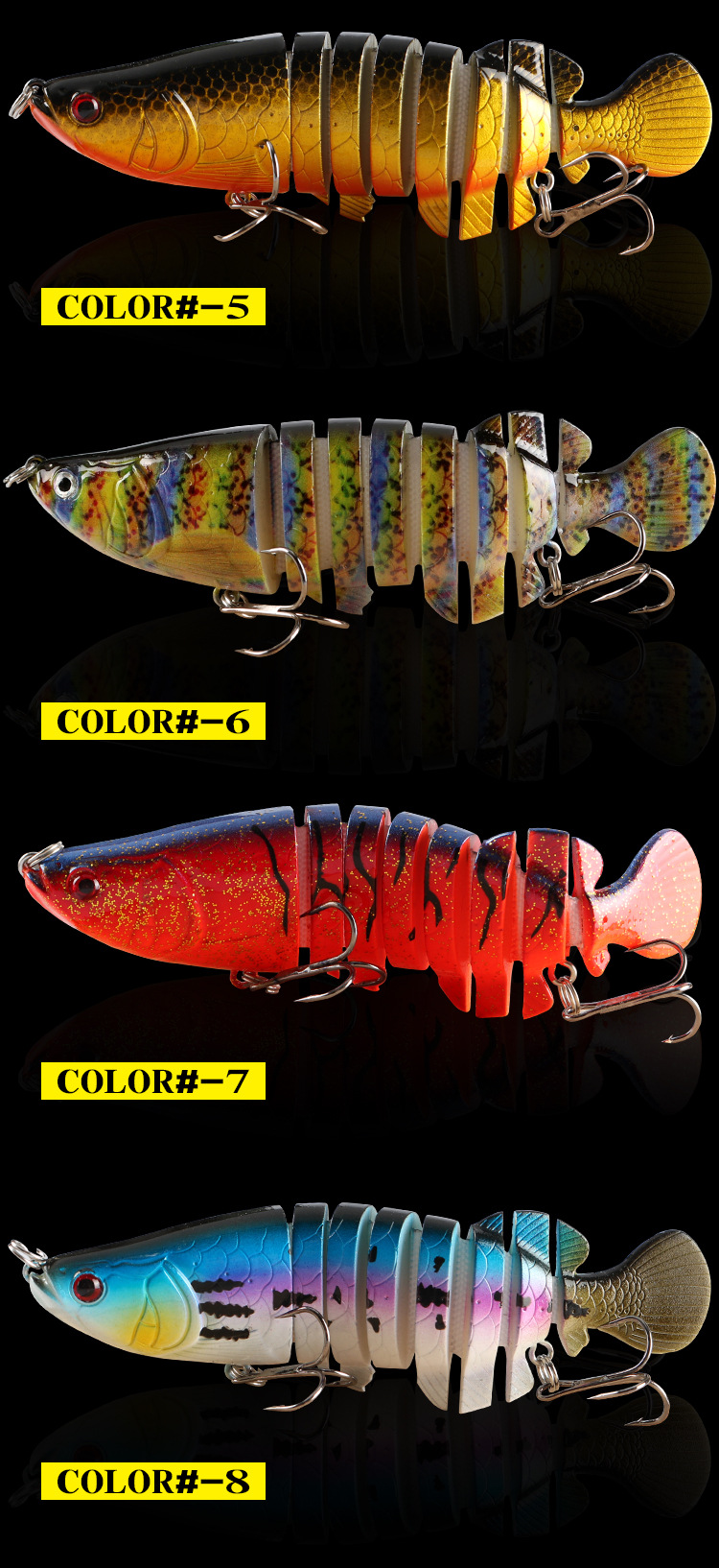 Hard Swimbaits Jointed Swimbait Fresh Water Bass Swimbait Tackle Gear