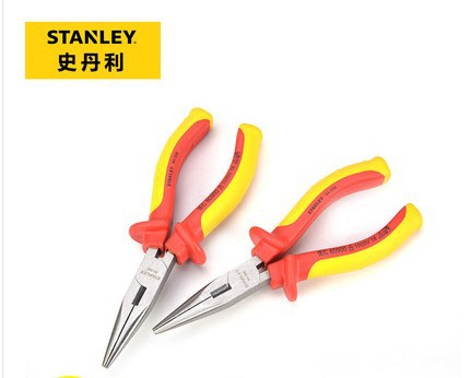 史丹利绝缘尖嘴钳加硬 6寸84-006-23/8.5寸84-007-23 84-007-22