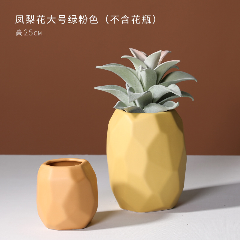 Nórdico simple geométrico Morandi florero arte cerámica decoración hogar sala de estar flor arreglo flor seca Mesa Decoración