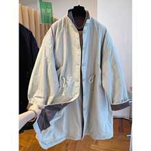 韩版高端气质欧货立领轻薄棉服女冬季中长款2025新款宽松夹棉风衣