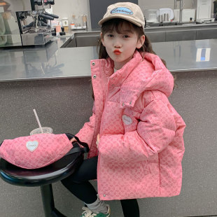 Girls' Thickened Down Jacket 2024 Winter New Children's White Duck Down Warm Jacket Korean Autumn and Winter Clothes for Middle and Big Children