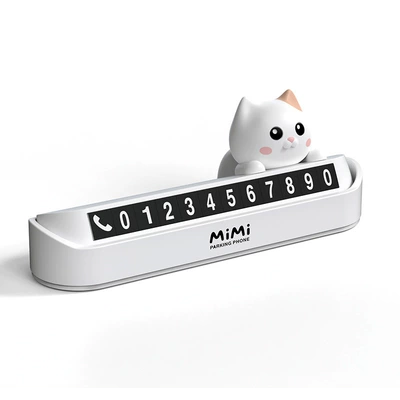 Nömrəli dayanma kartı – Number Changeable Parking Sign - mimi-white