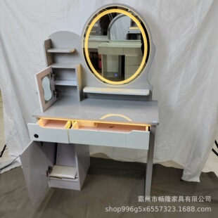 Paint Dressing Table Modern Simple Internet Popular Light Luxury Dressing Table Small Apartment Bedroom Dressing Table Storage Integrated