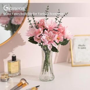 Creative Vase Ins-Style Fresh Flower Hydroponic Ornament Sunflower Glass High-End Soft Decoration Home Holiday Gift