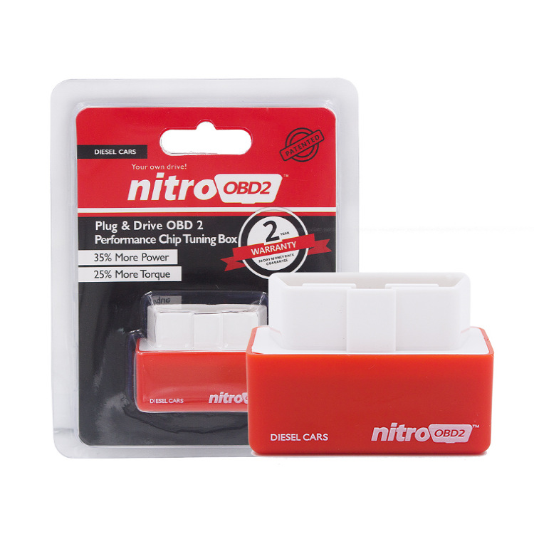 NITRO OBD2红色节油器 汽车动力升级增加扭矩优化王九合一