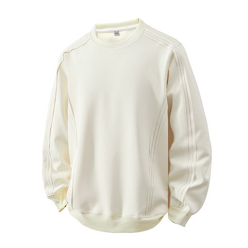 Men's sweaters spring and autumn new all-matching pullover tops men's 3D long-sleeved round collar sweaters men