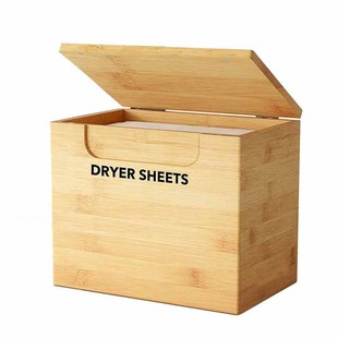 Customized Laundry Room Organization Lint Box Wall Mounted Cotton Lint Trash Can Dryer Paper Dispenser Wooden