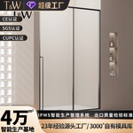 一字型淋浴房不锈钢家用屏风隔断缓冲浴室卫生间跨境外贸出口工厂