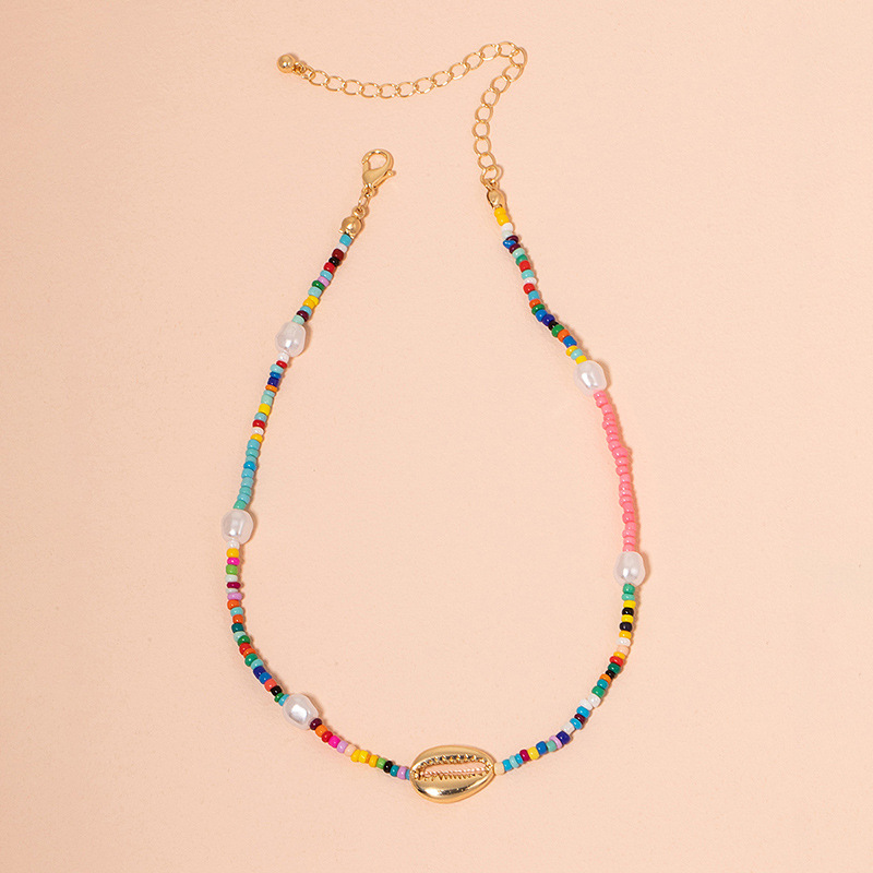 Couleur Perle Collier Femmes Conception De Sens Mori Style Fée Petit Frais Collier Clavicule Chaîne display picture 2