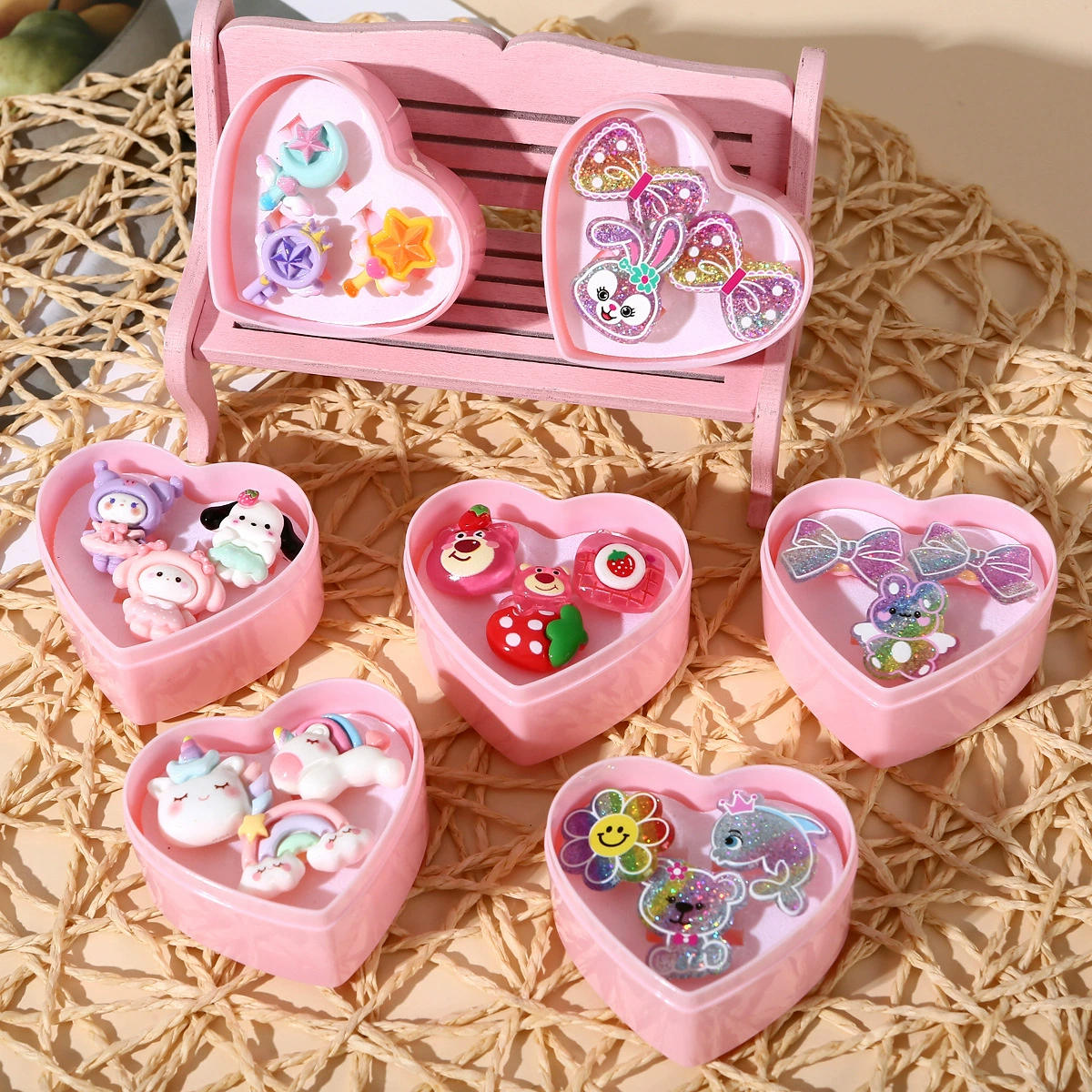 Детская смола кольцо мультяшная принцесса открыть кольцо для детского сада девочка головоломка ручной украшения подарочная коробка подарок на день рождения