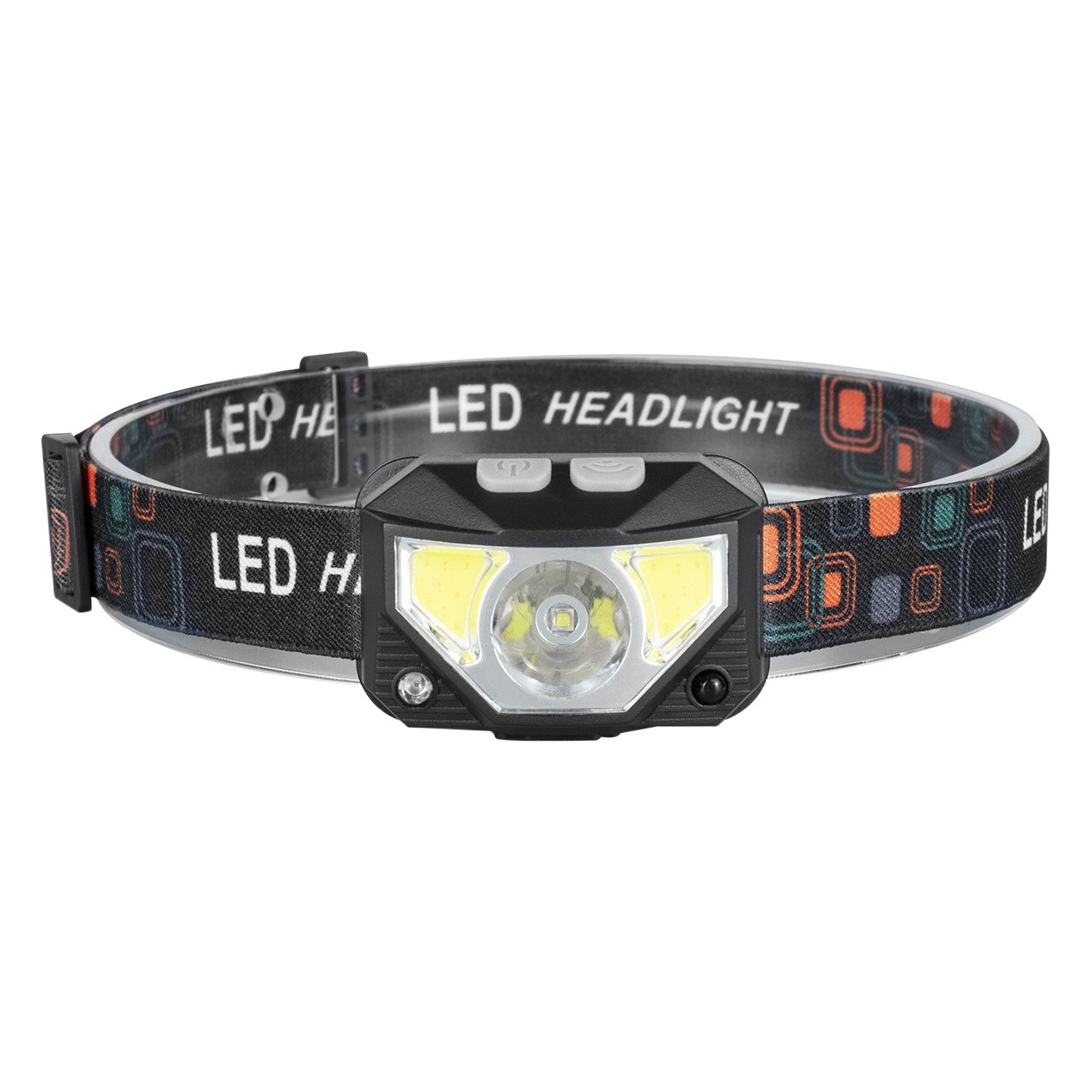 Nuevo LED inducción luz roja pesca faro mini USB batería incorporada multifuncional luz COB fuerte luz faro