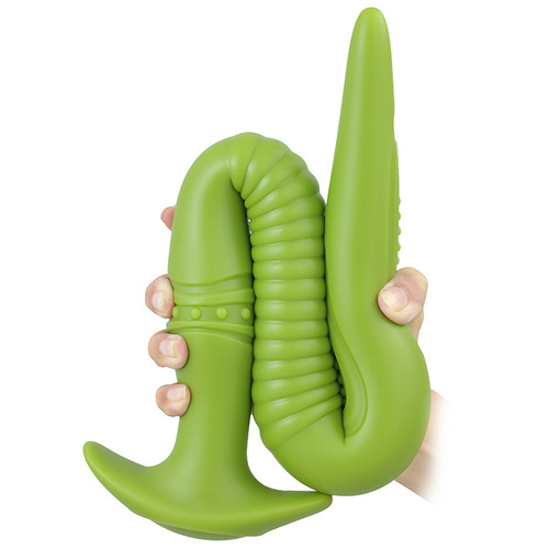 New super long soft eel anal plug sm male and female masturbation outdoor wear back yard silicone sex products adult toys