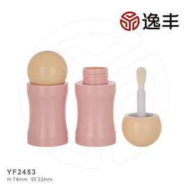 新款可爱圆球瓶盖唇彩管唇釉管唇蜜管逸丰包材厂家批发可印LOGO