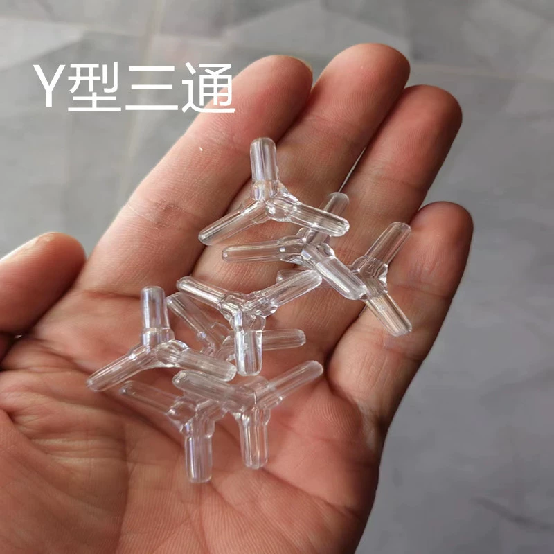 Аквариум специальный пластиковый 4-миллиметровый Трехходовой прямой Y-образный Трехходовой, аксессуары для распределителя воздуха в аквариуме