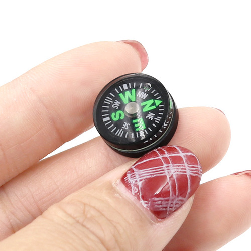 15mm micro oil-injected compass for stationery, clothing and decorative accessories pocket mini compass outdoor north compass
