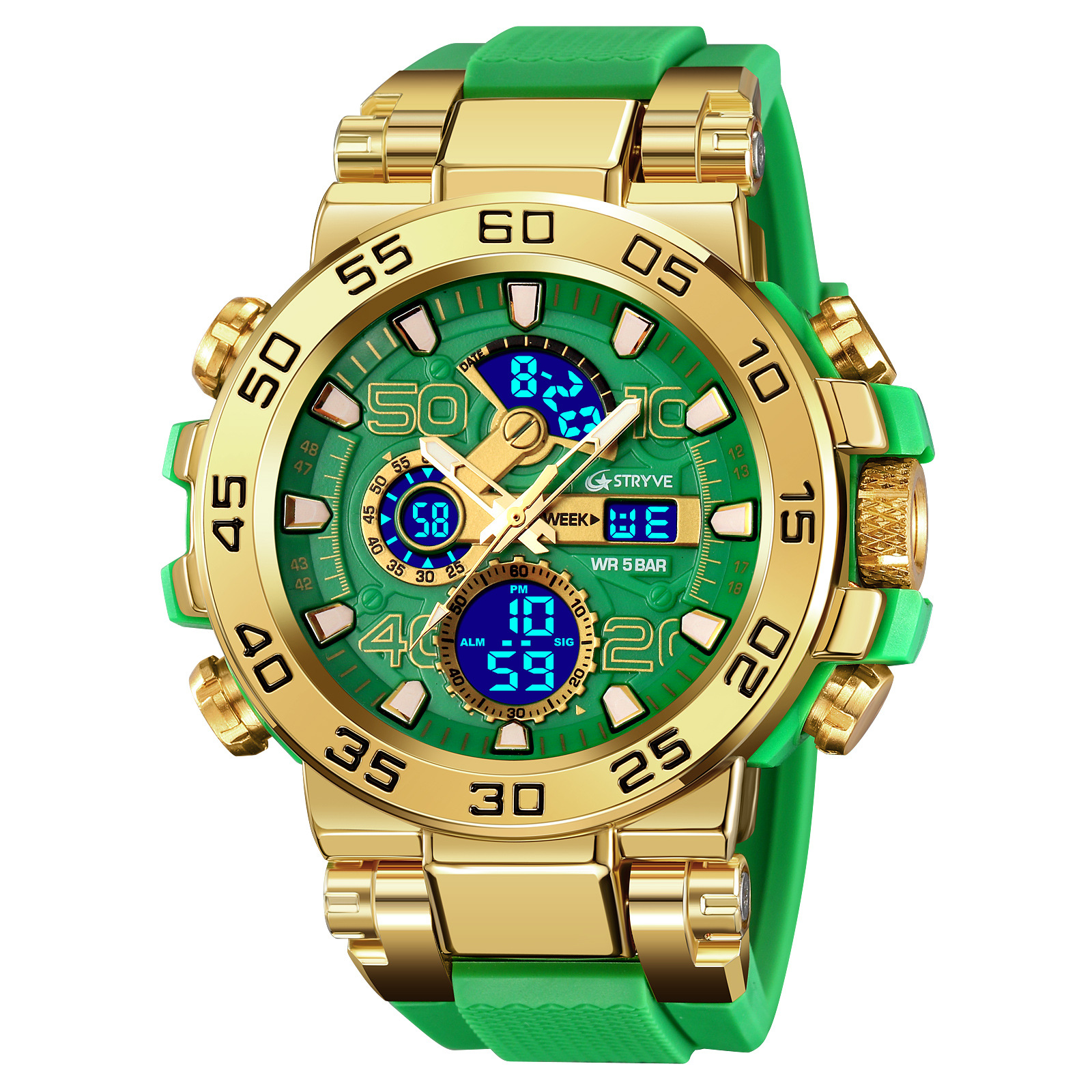 A generation of STRYVE S8030 new sports series luminous electronic 5 degree waterproof men's watch