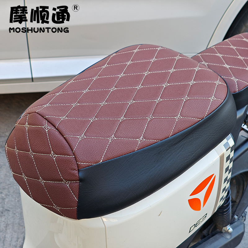 New National Standard Electric Vehicle Seat Cover, Warm and Sun-Protective, Suitable for Yadea, Aima, Tailing, Shenyuan, Xinri Electric Vehicles