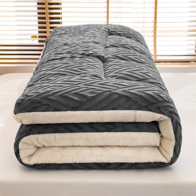 Winter sponge keep warm mattress for home use for elementary school students, increased thickness