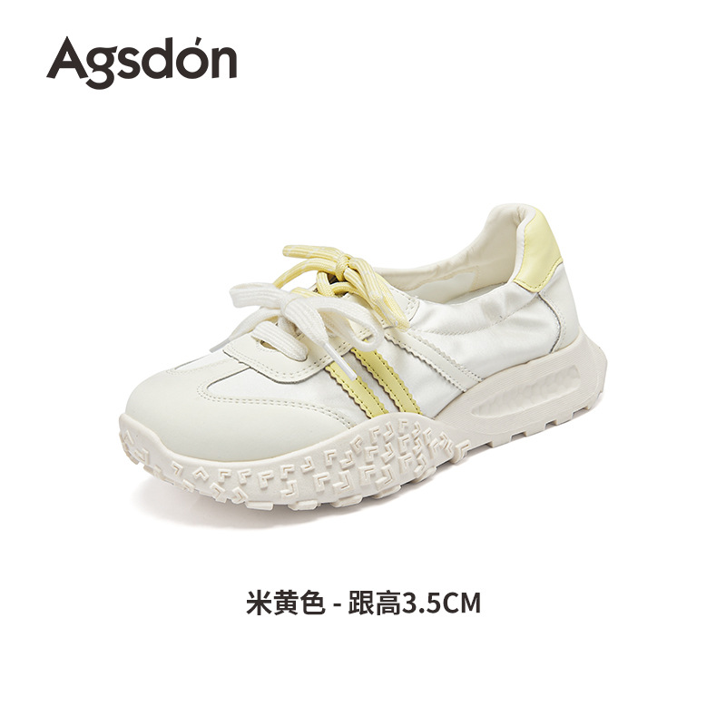 Augustion Little White Shoes Mujer 2025 Nuevo verano delgado malla hueca Forrest zapatos de entrenamiento zapatillas de suela gruesa