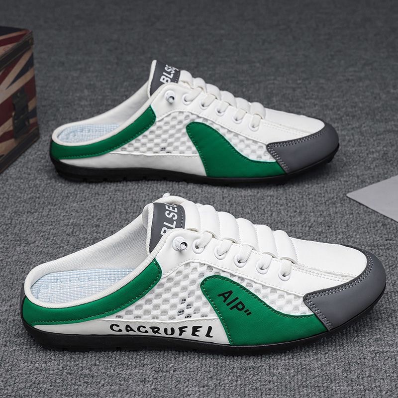 Transfronterizo de gran tamaño medio remolque verano nuevo estilo zapatos de hombre suela suave deportes ocio Forrest Gump zapatillas de hombre de un pie doudou trapeador