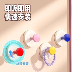 多巴胺挂钩吸盘夹子家用卫生间挂毛巾厨房强力粘胶承重粘钩免打孔