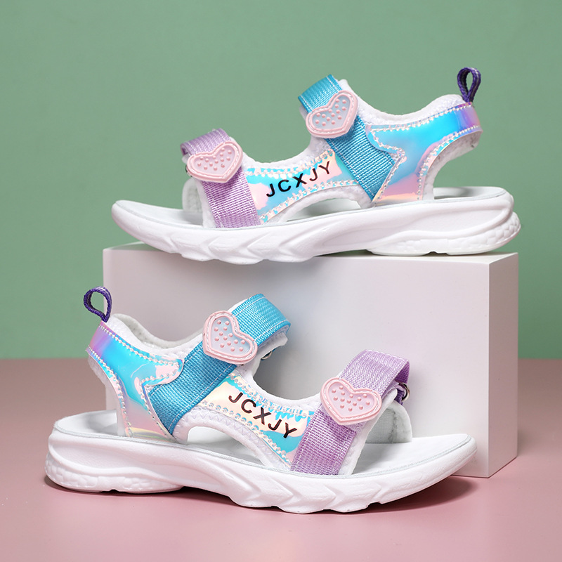 Zapatos para bebés para niños, zapatos para vadear, zapatos de playa, sandalias de un cinturón con suela suave para niñas, zapatos para niños, talla 28-38, tejido