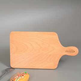 现货榉木砧板厨房家用切菜板创意面包板实木披萨砧板水果点心板