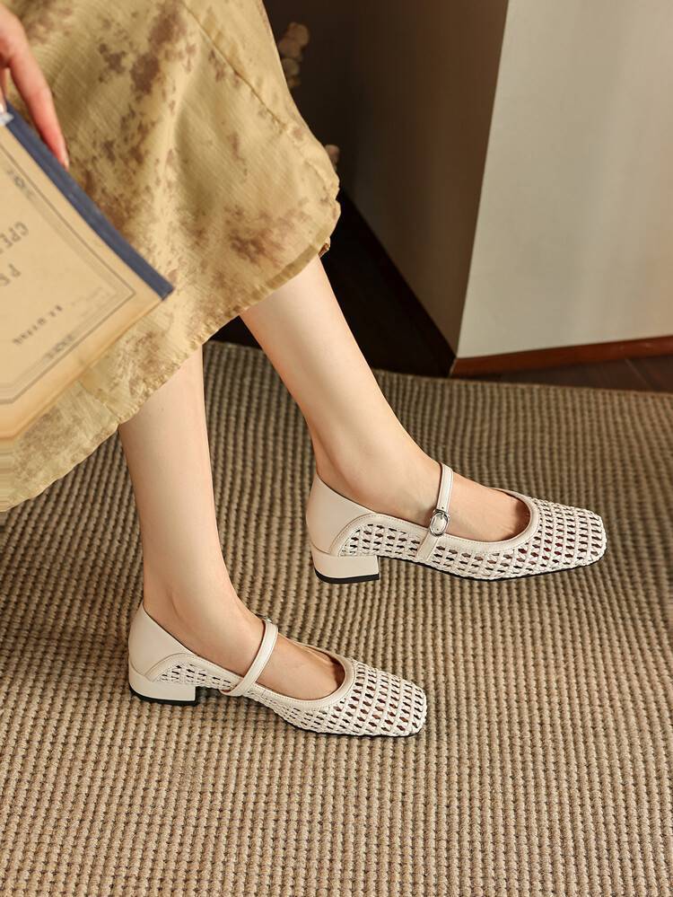 Jolene Square Toe Block Kitten Heel main image 1