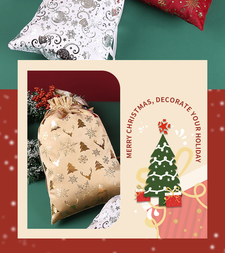 Flocking Material Christmas Festival Christmas Tree, Snowflake Pattern Simple Style, Classic Style Style Christmas Simple Style Classic Style Christmas Tree Snowflake Flocking Holiday Daily Gift Bags Gift Wrapping Supplies